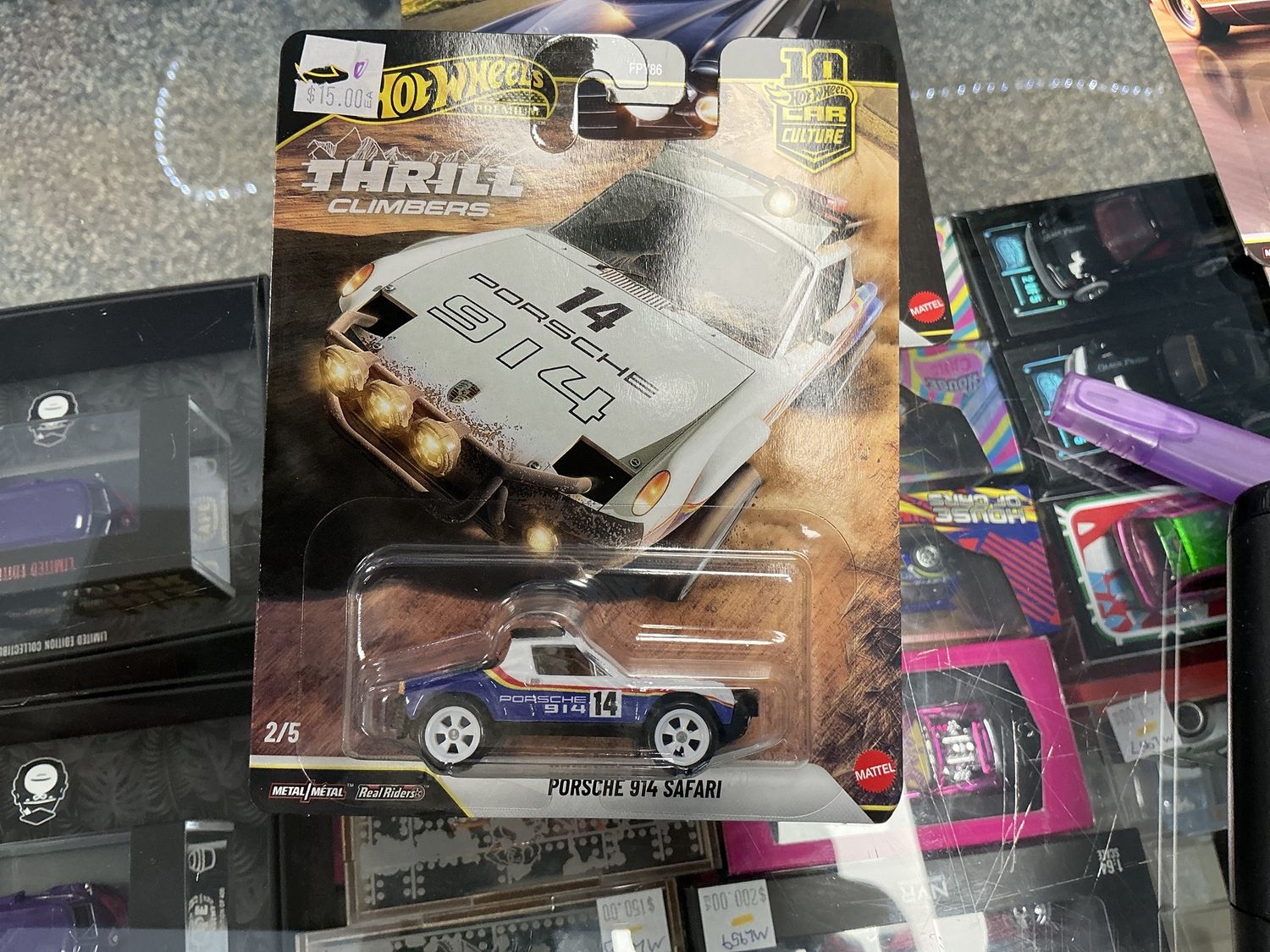 Porsche 914 Safari blue and white