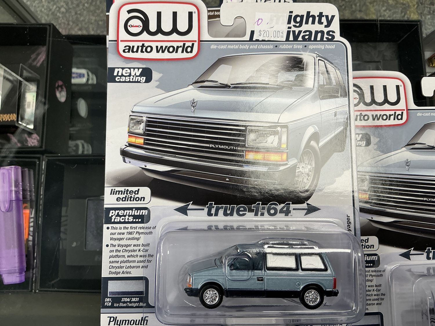 1987 Plymouth Voyager blue