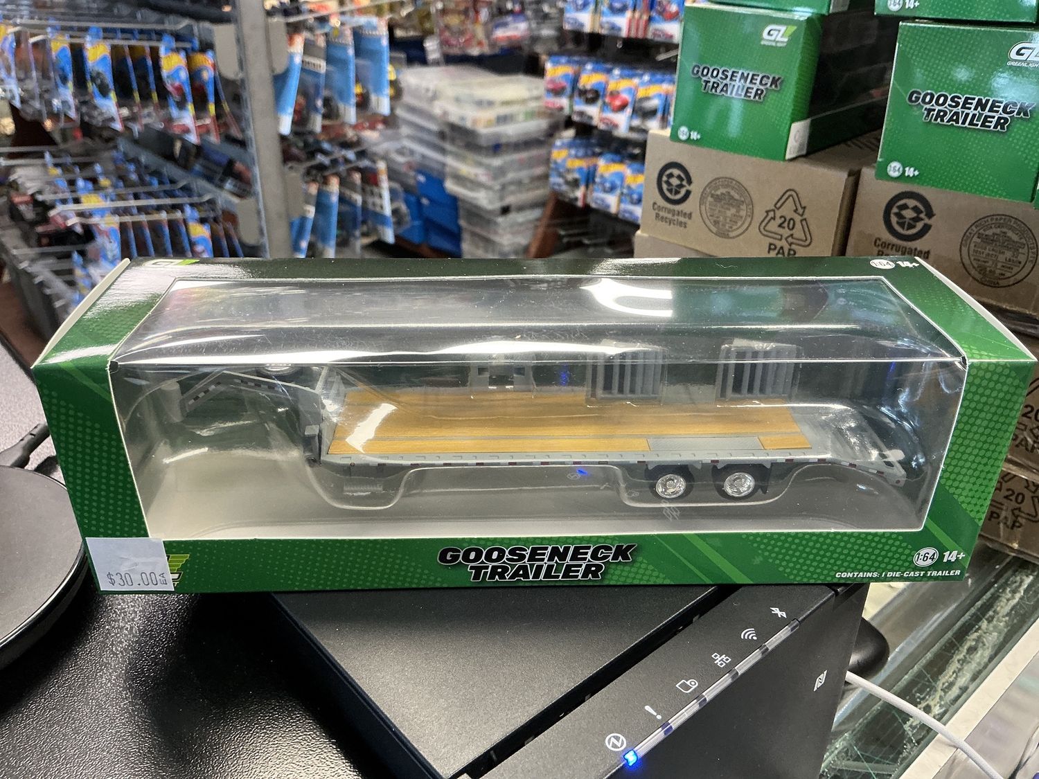 Gooseneck trailer gray