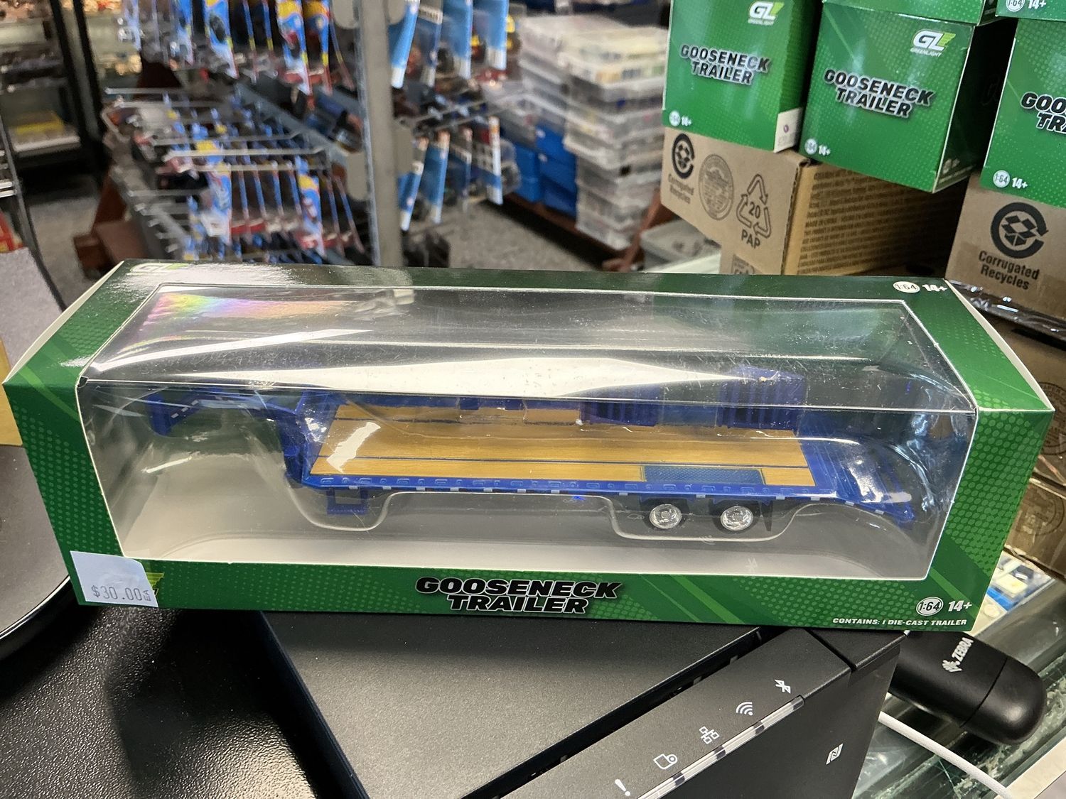 Gooseneck trailer blue