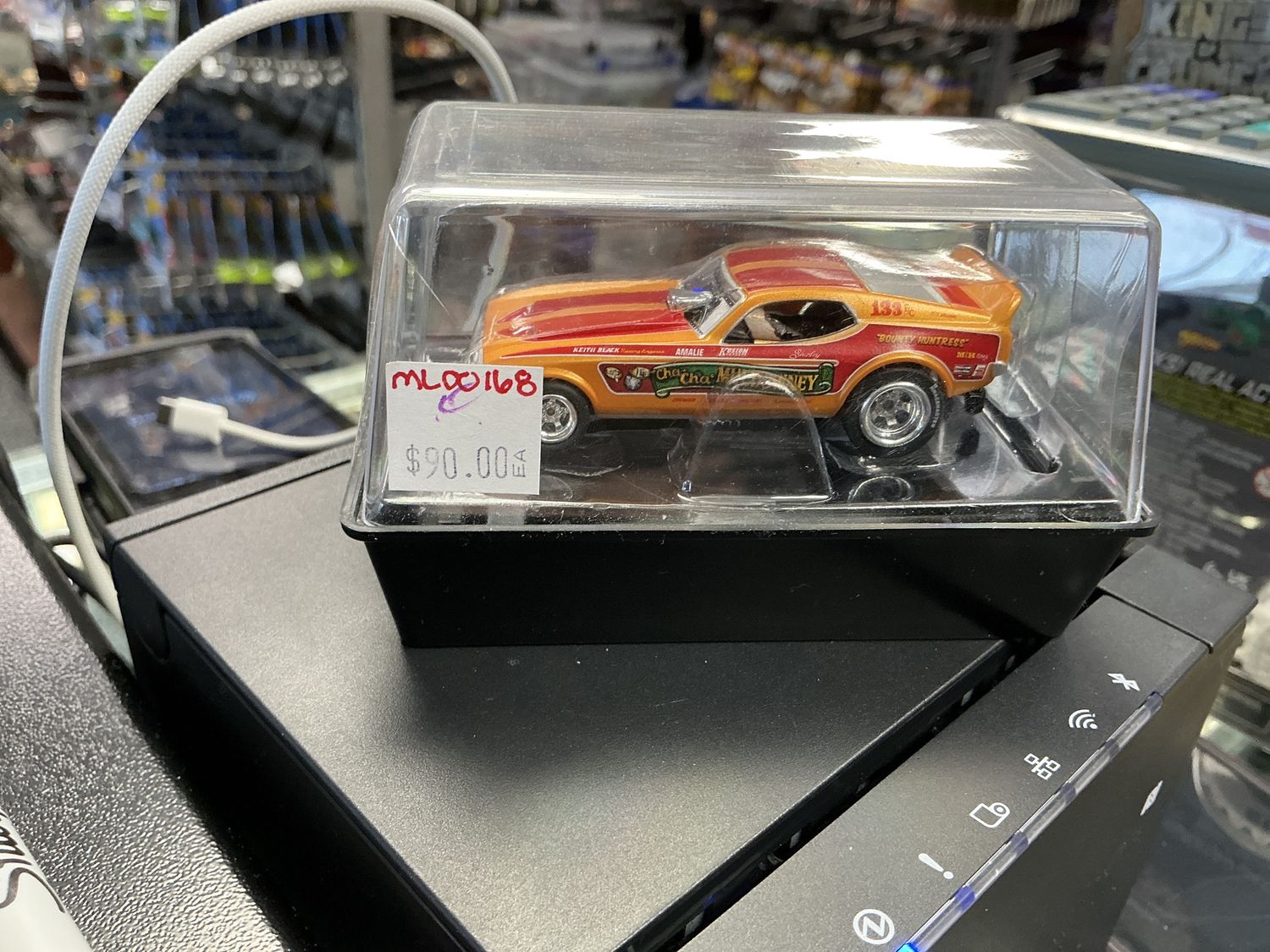 Cha Cha Muldowney electric slot racer