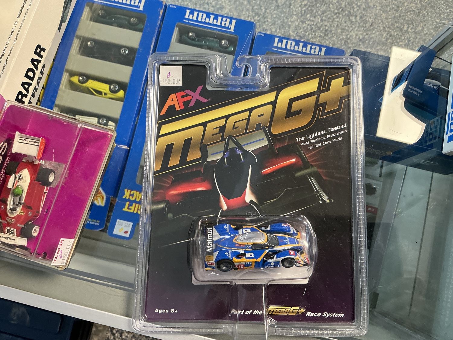 Mega G plus electric slot race