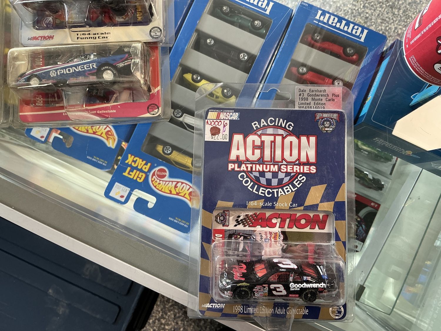 Action.  racing Dale Earnhardt number three, Goodwrench