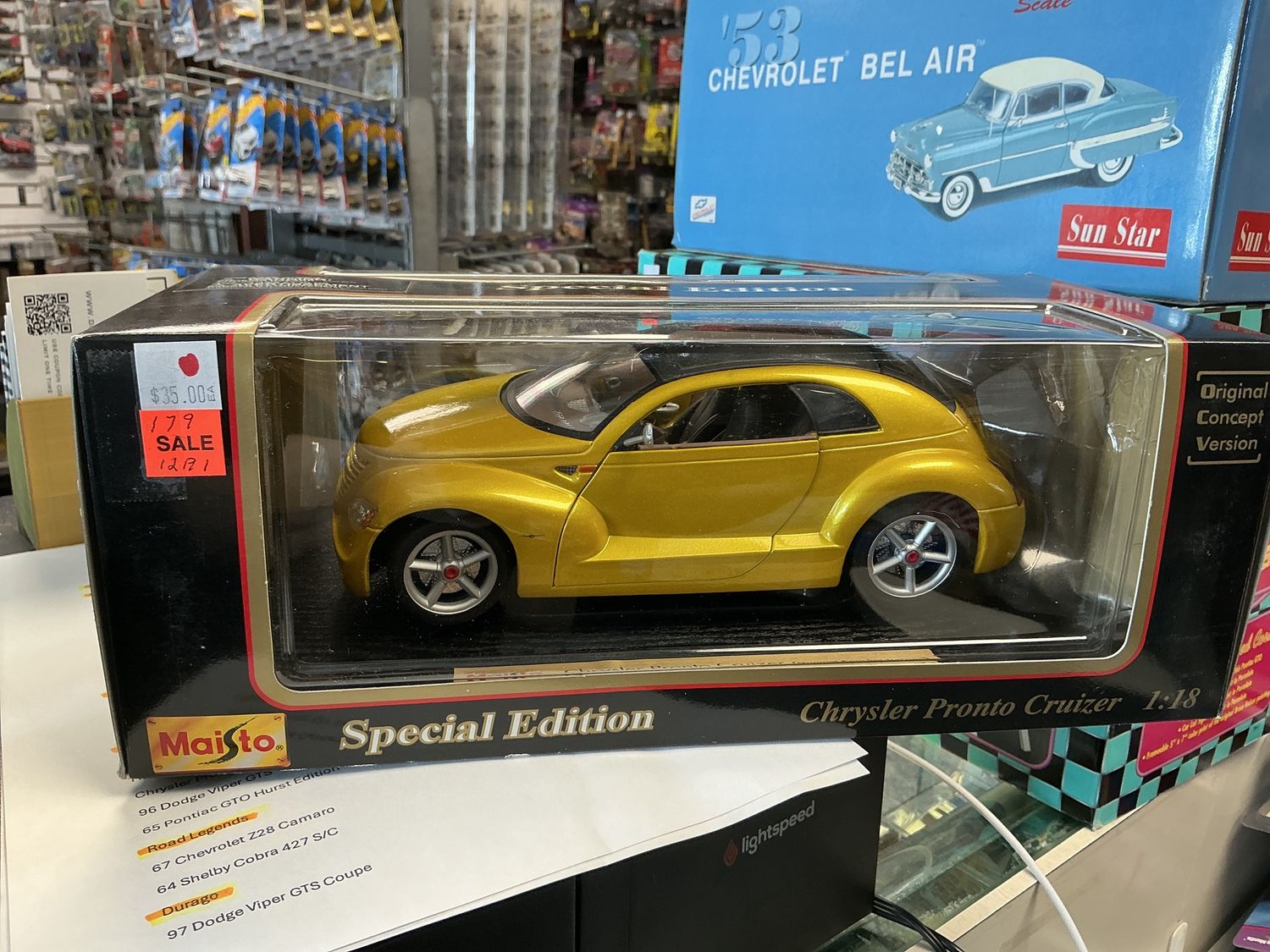 Chrysler Ponto cruizer yellow