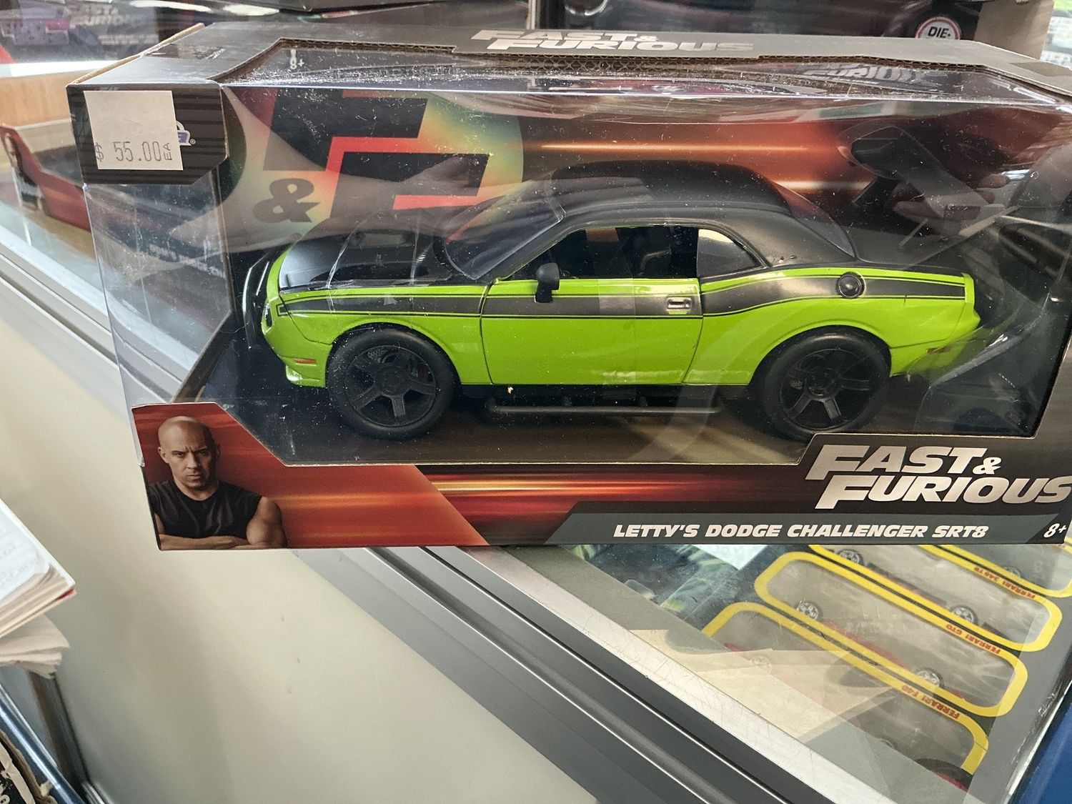 Letty’s Dodge Challenger SRT8 fast and the furious green