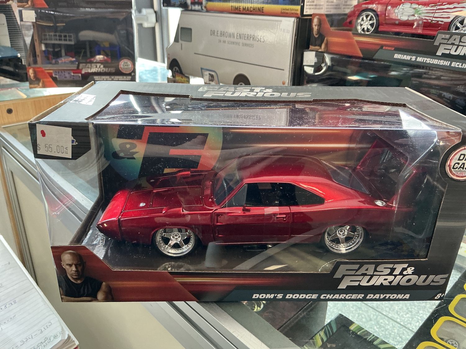 Fast and the furious dams Dodge charger, Daytona, red