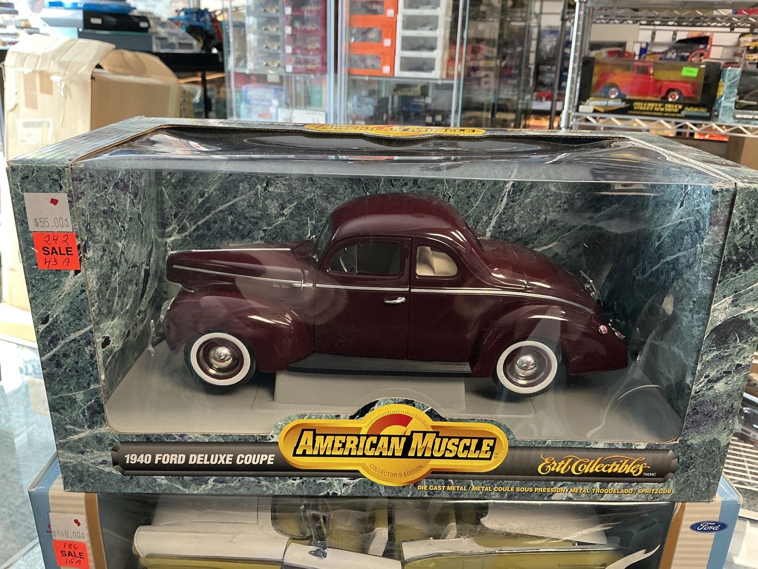 1940 Ford deluxe coupe maroon