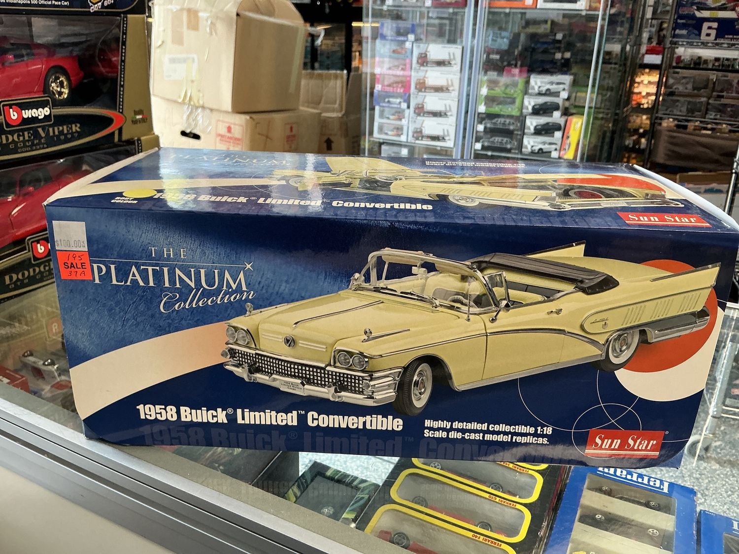 1958 Buick Limited, convertible, yellow