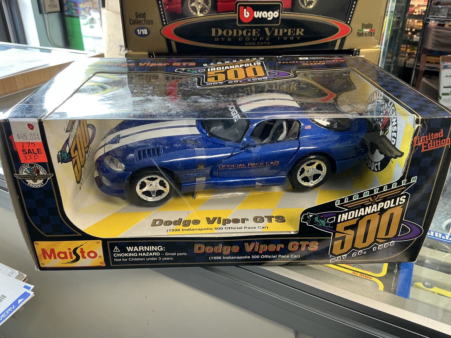 Dodge Viper GTS official pace car Indianapolis 500 1996