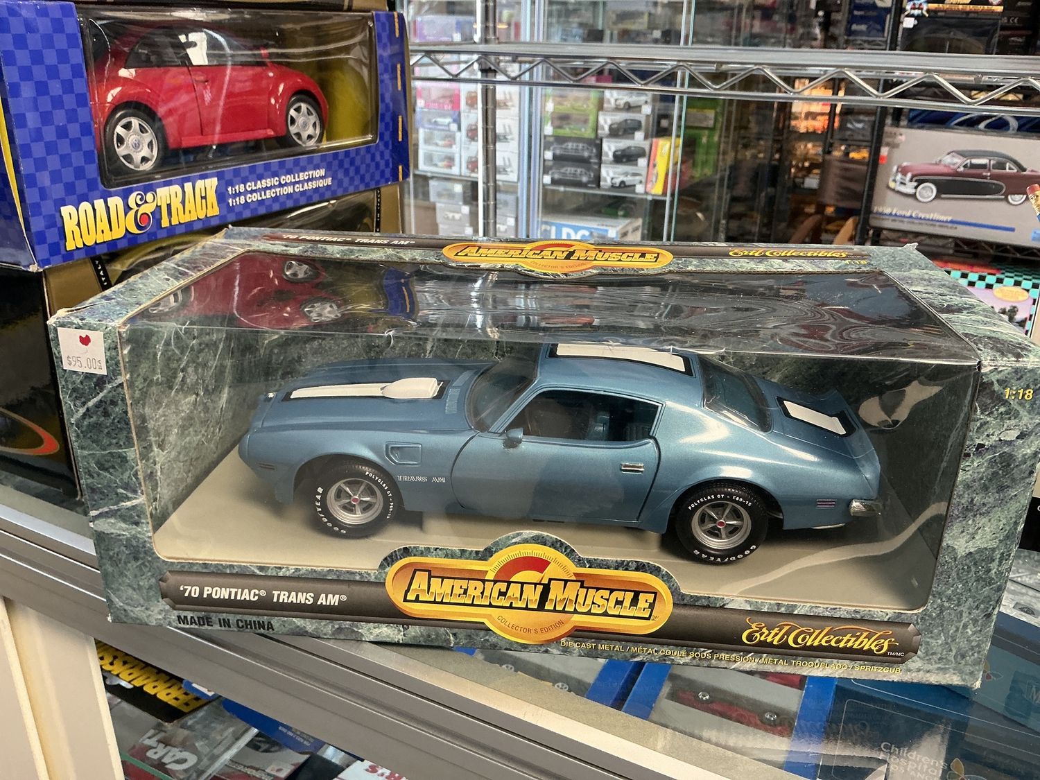 1970 Pontiac, Trans Am blue with white stripe