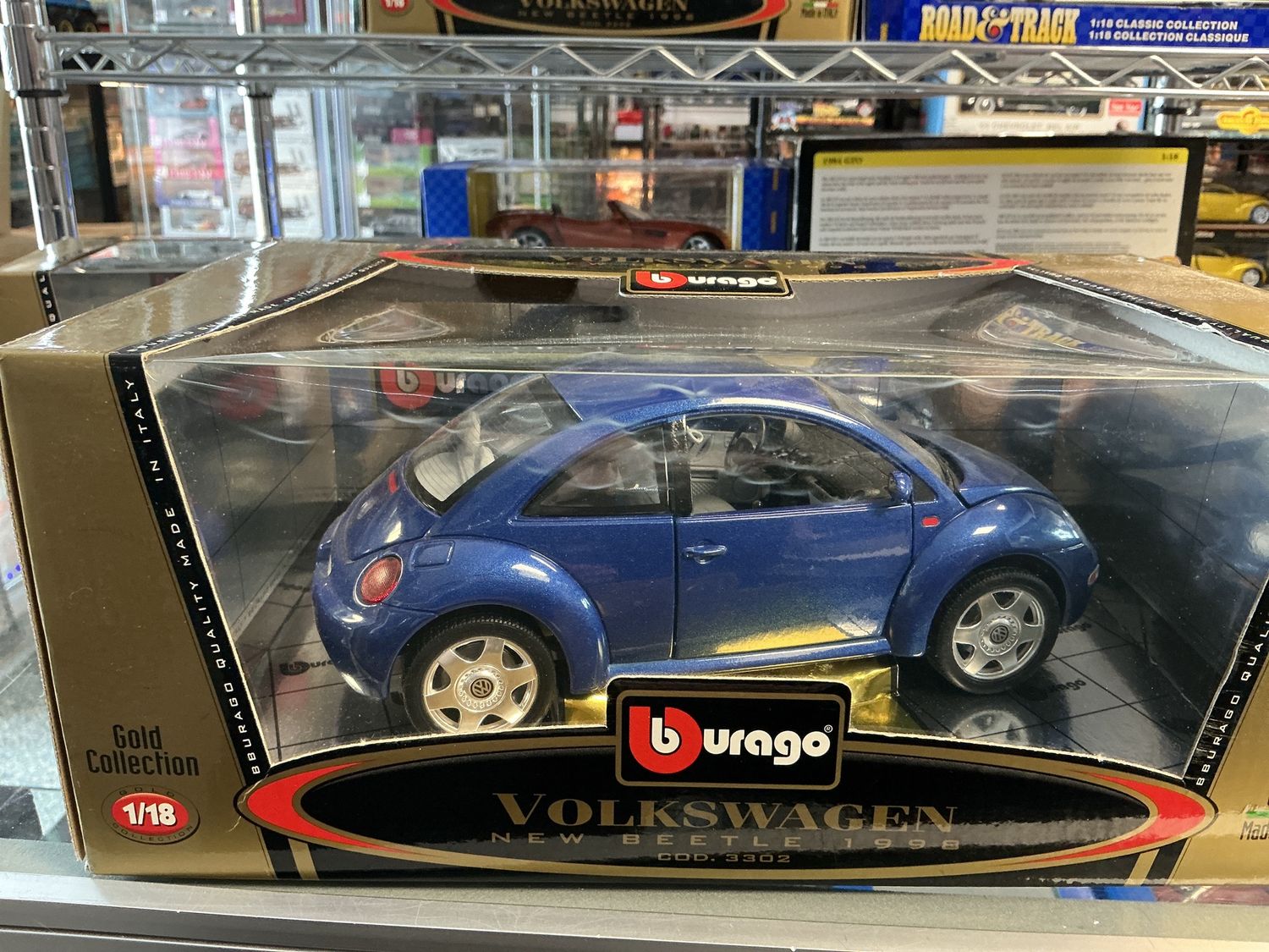 Volkswagen new beetle 1998 COD 3302 blue
