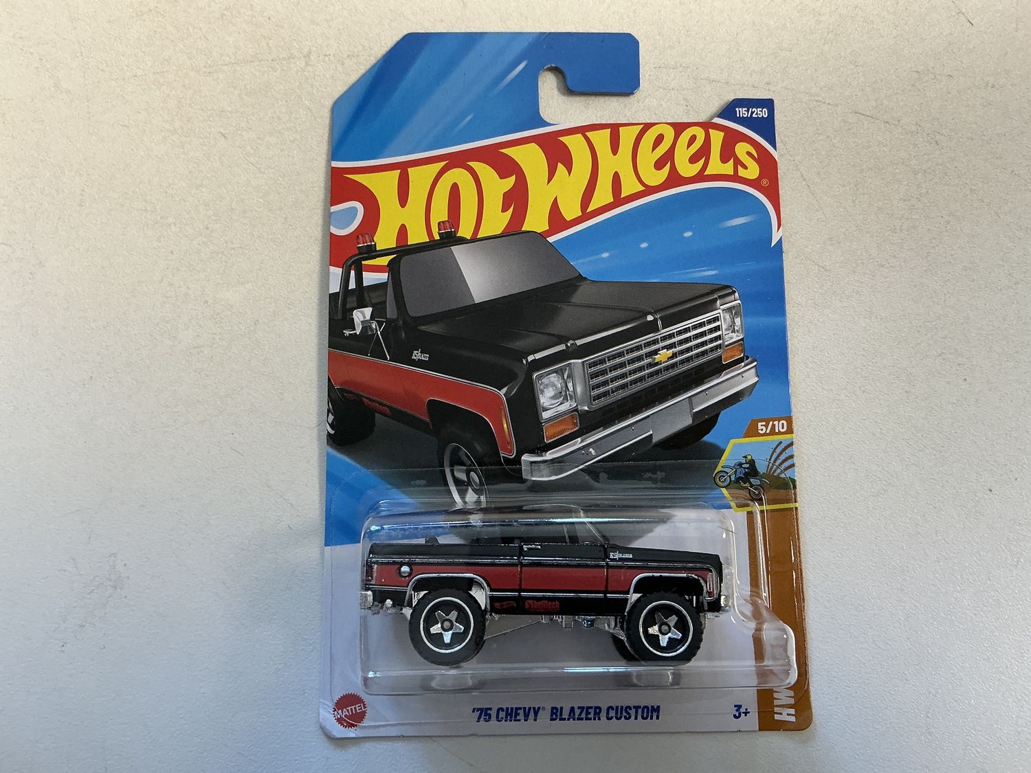 1975 Chevy blazer, custom, black and red