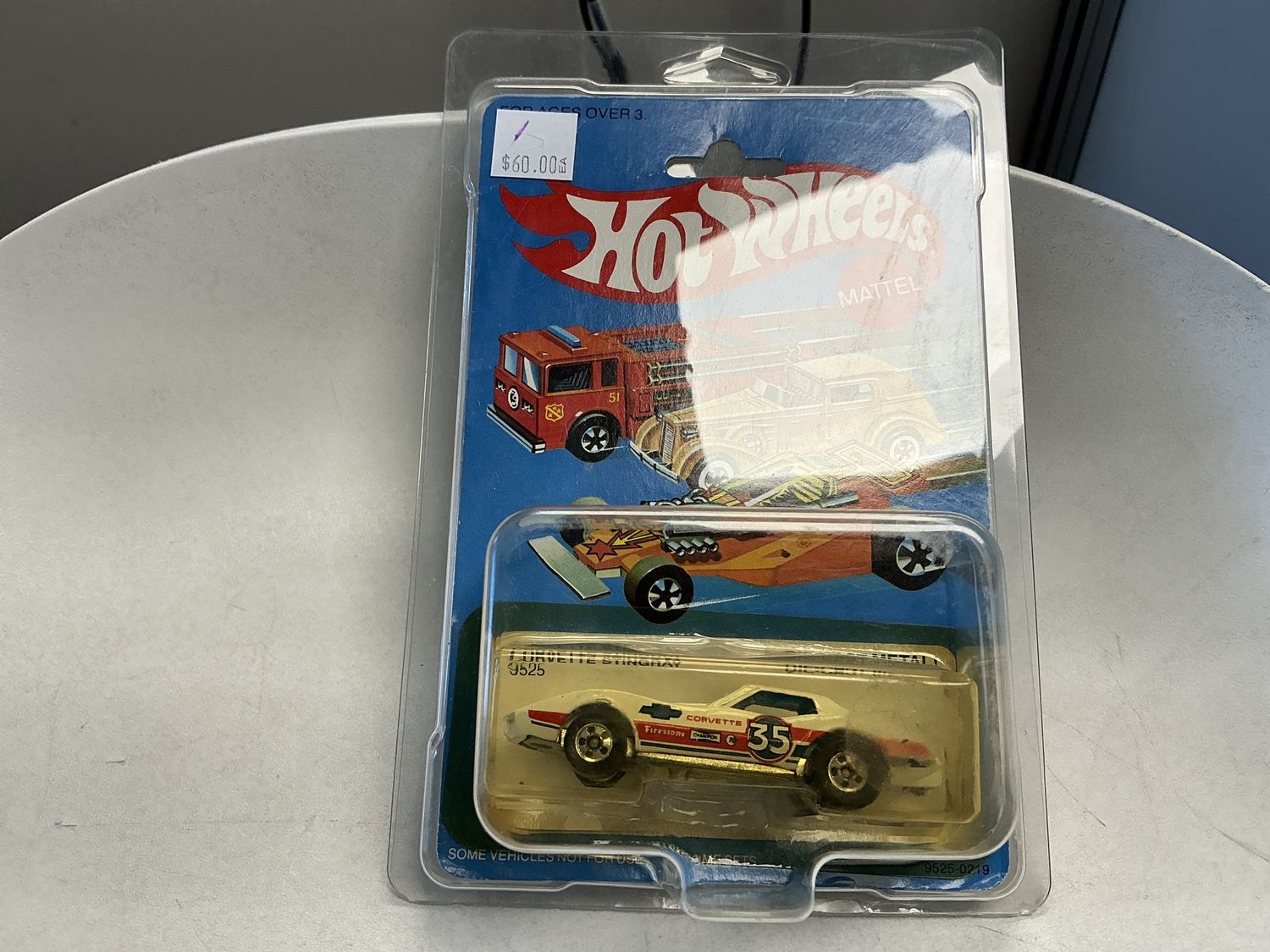 Corvette stingray white number 35