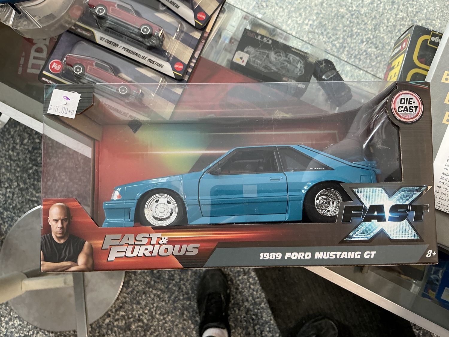 Fast and the furious 1989 Ford Mustang GT blue