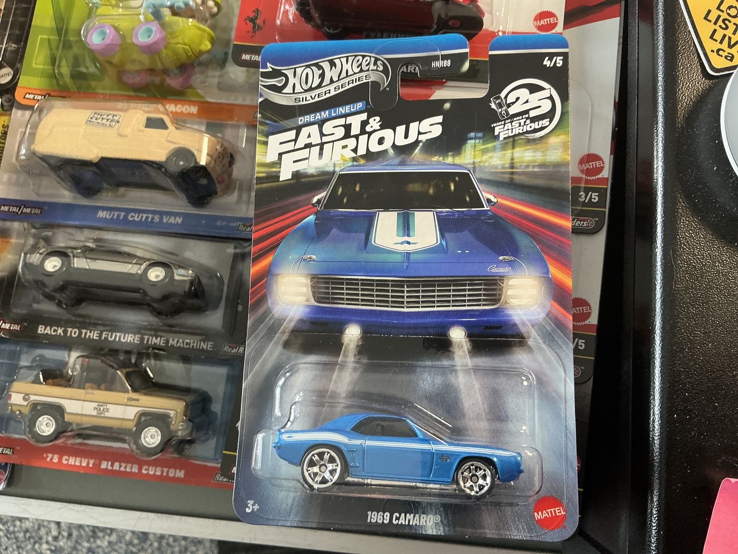 Fast and furious 25 years dream lineup 1969 Camaro blue