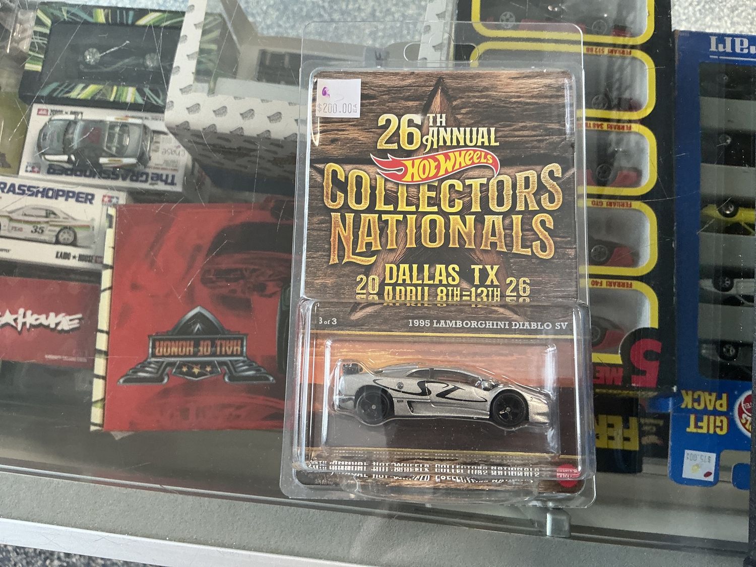 26. Hot wheels collectors national 1995 Lamborghini, Diablo SV. Silver.