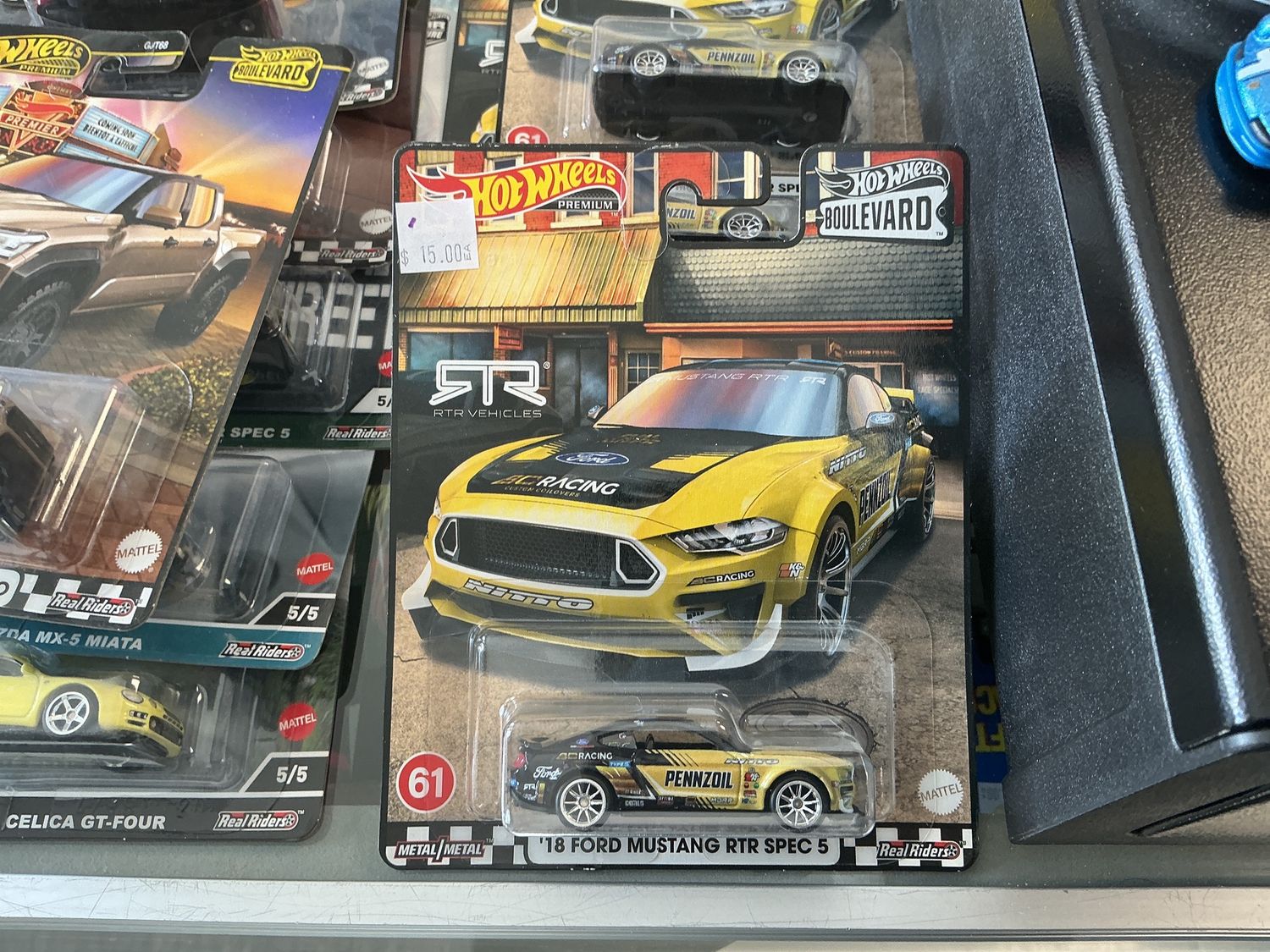 Hot Wheels Blvd., #61 2018 Ford Mustang RTR spec five Pennzoil