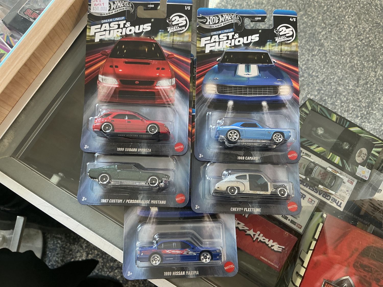 Fast and the furious dream lineup 25 year anniversary set