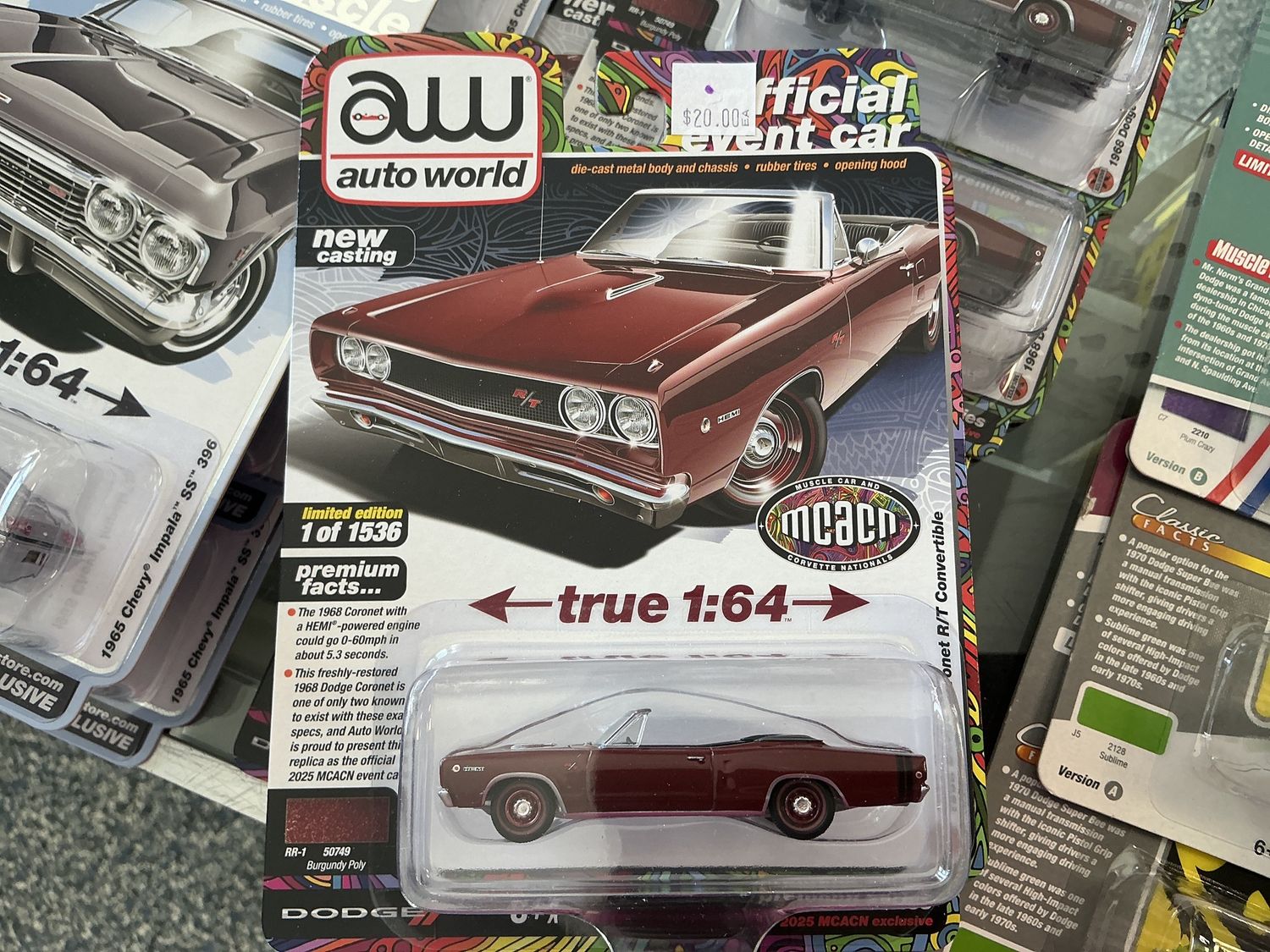 1968 Dodge Cornett, RT convertible burgundy