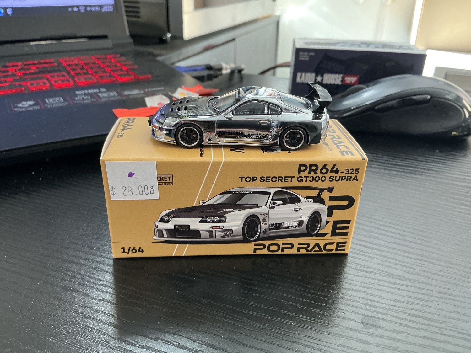 Pop race, secret GT 300 supra silver chrome