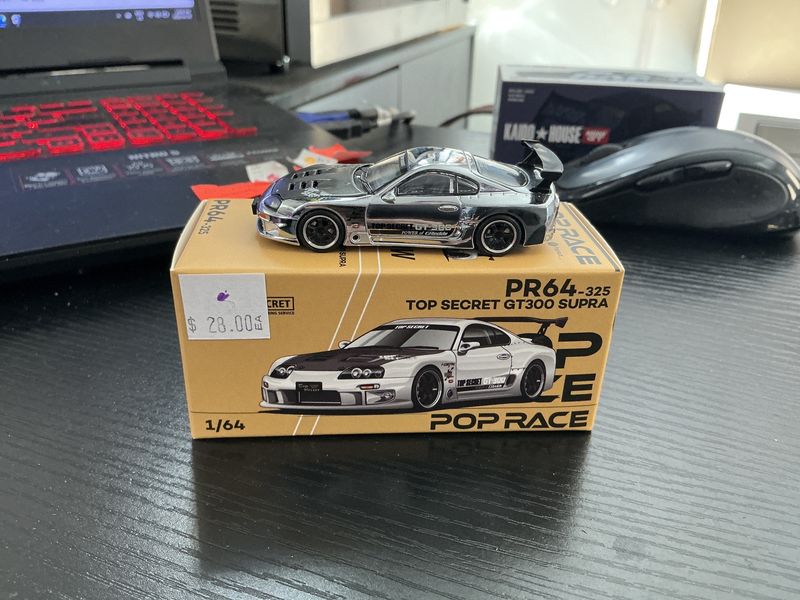 Pop race, secret GT 300 supra silver chrome