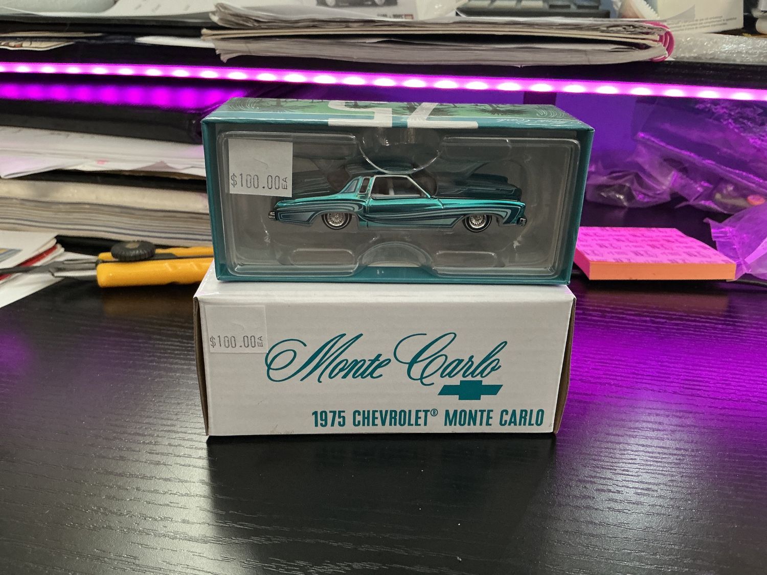 1975 Chevy Monte Carlo blue RLC