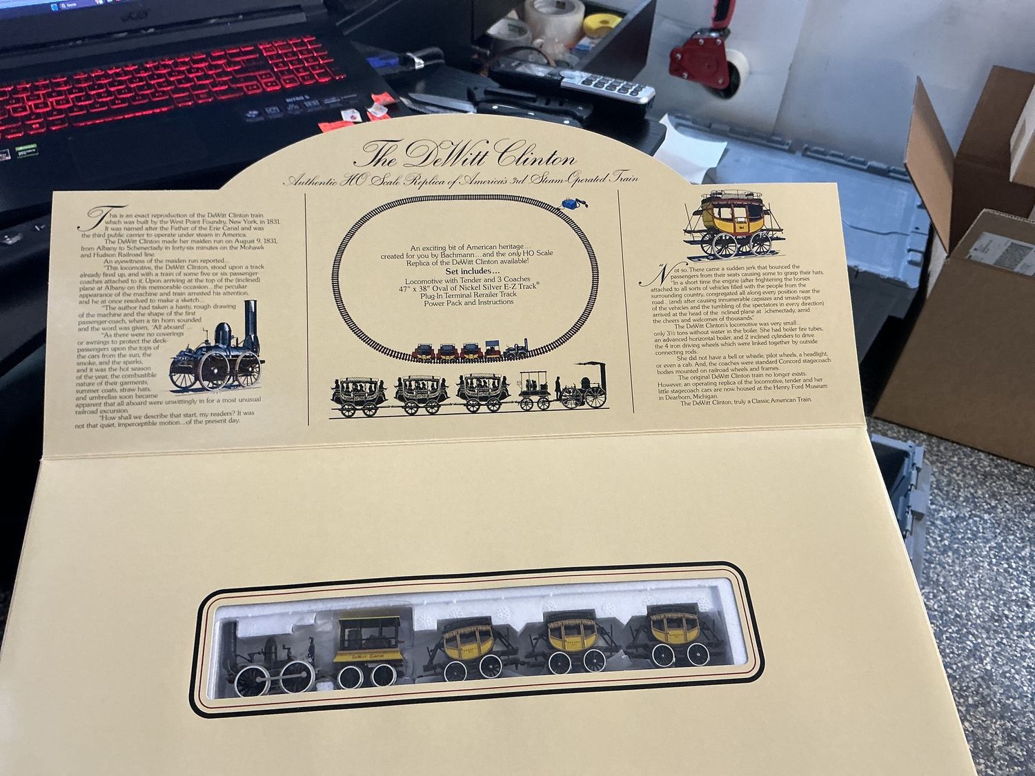 The Dewit Clinton ready to run electric train set