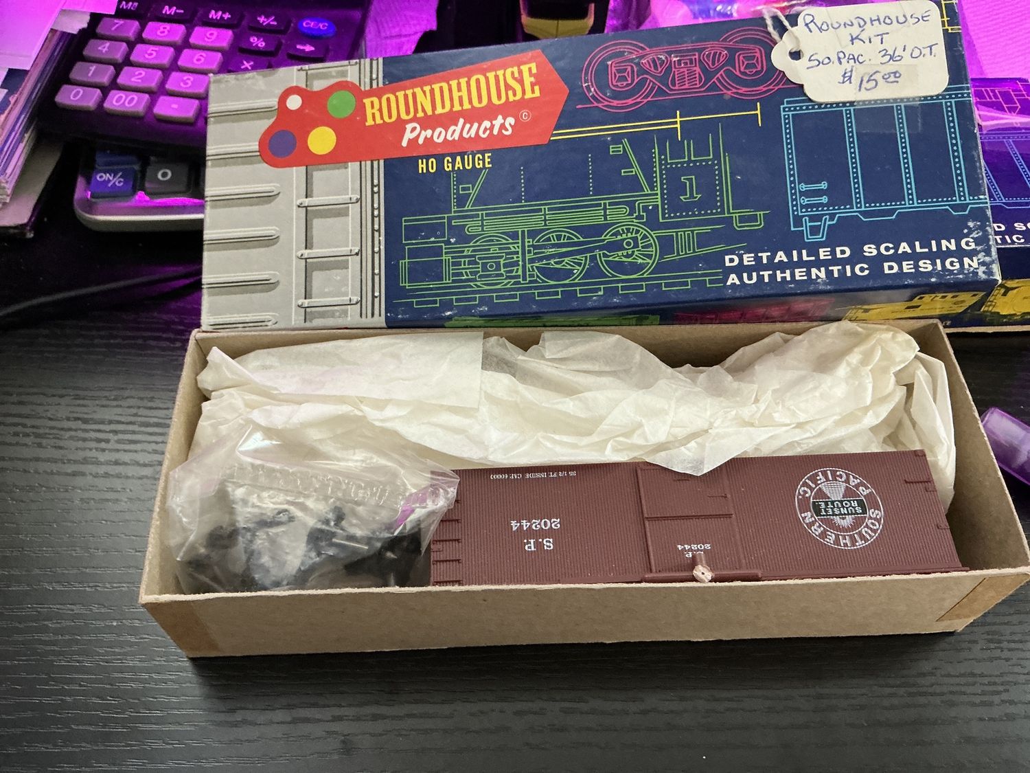 Round house kit, OT box car you build