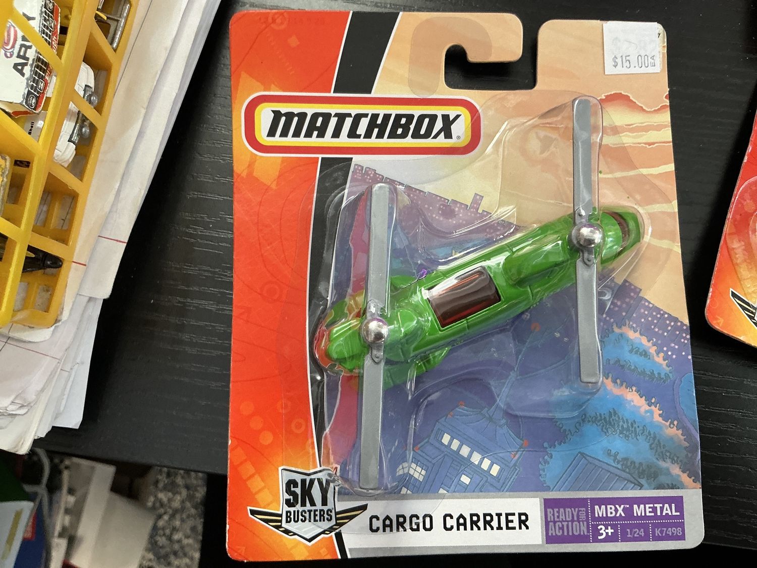 Vintage matchbox cargo carrier planes