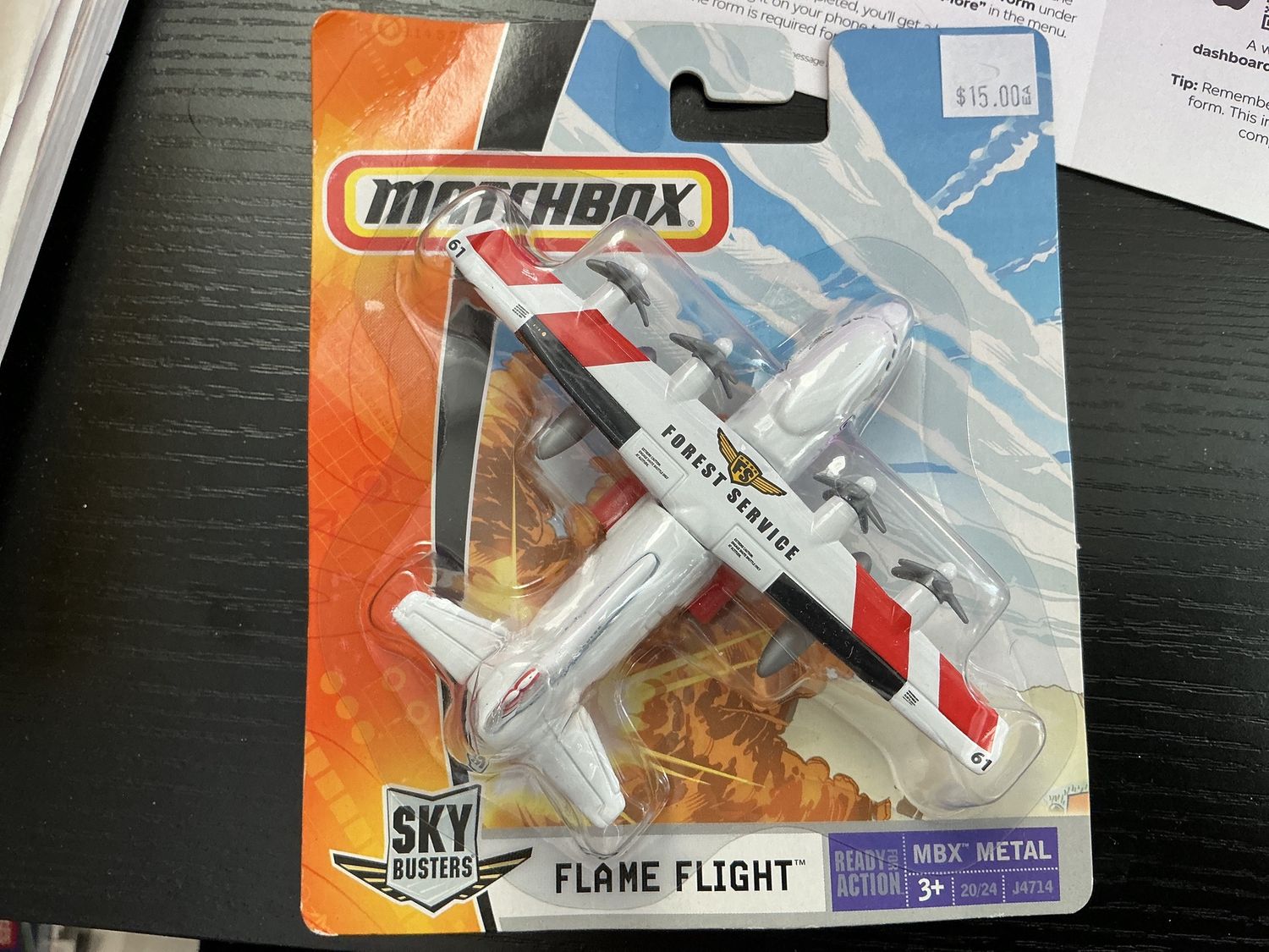 Vintage hot wheels, sky, busters, flame flight plane