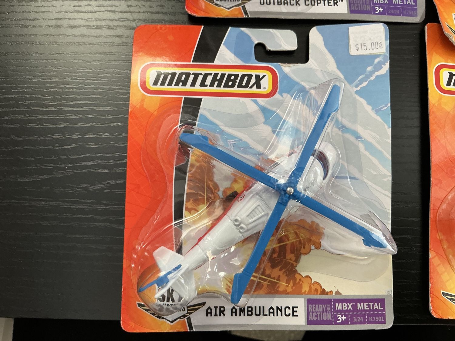 Vintage matchbox sky, busters, air ambulance