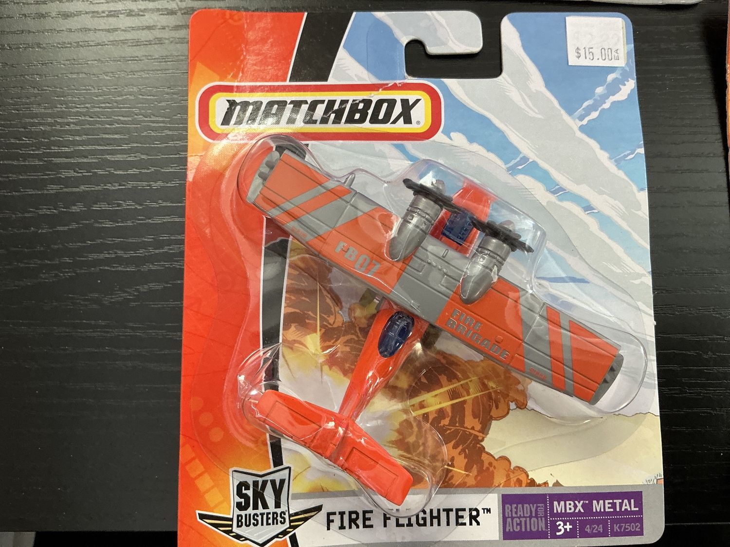 Vintage matchbox sky, busters, fire fighter
