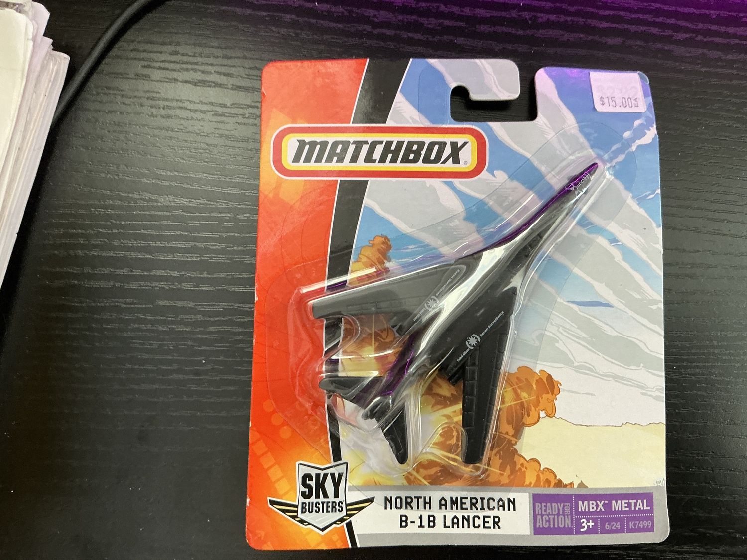 Vintage mount box sky busters, North American, B – 1B Lancer