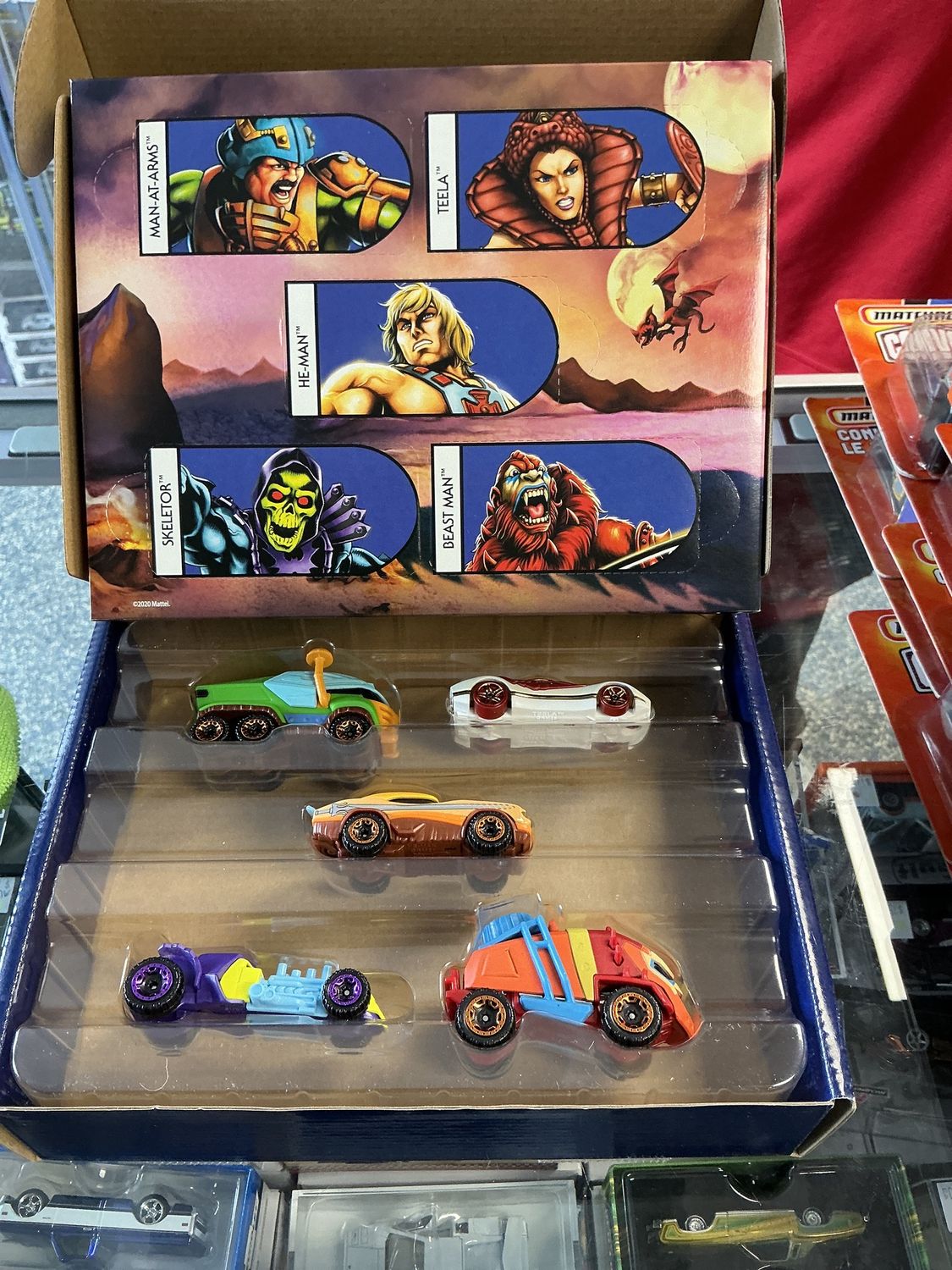 Masters of the universe, character, cars five car set