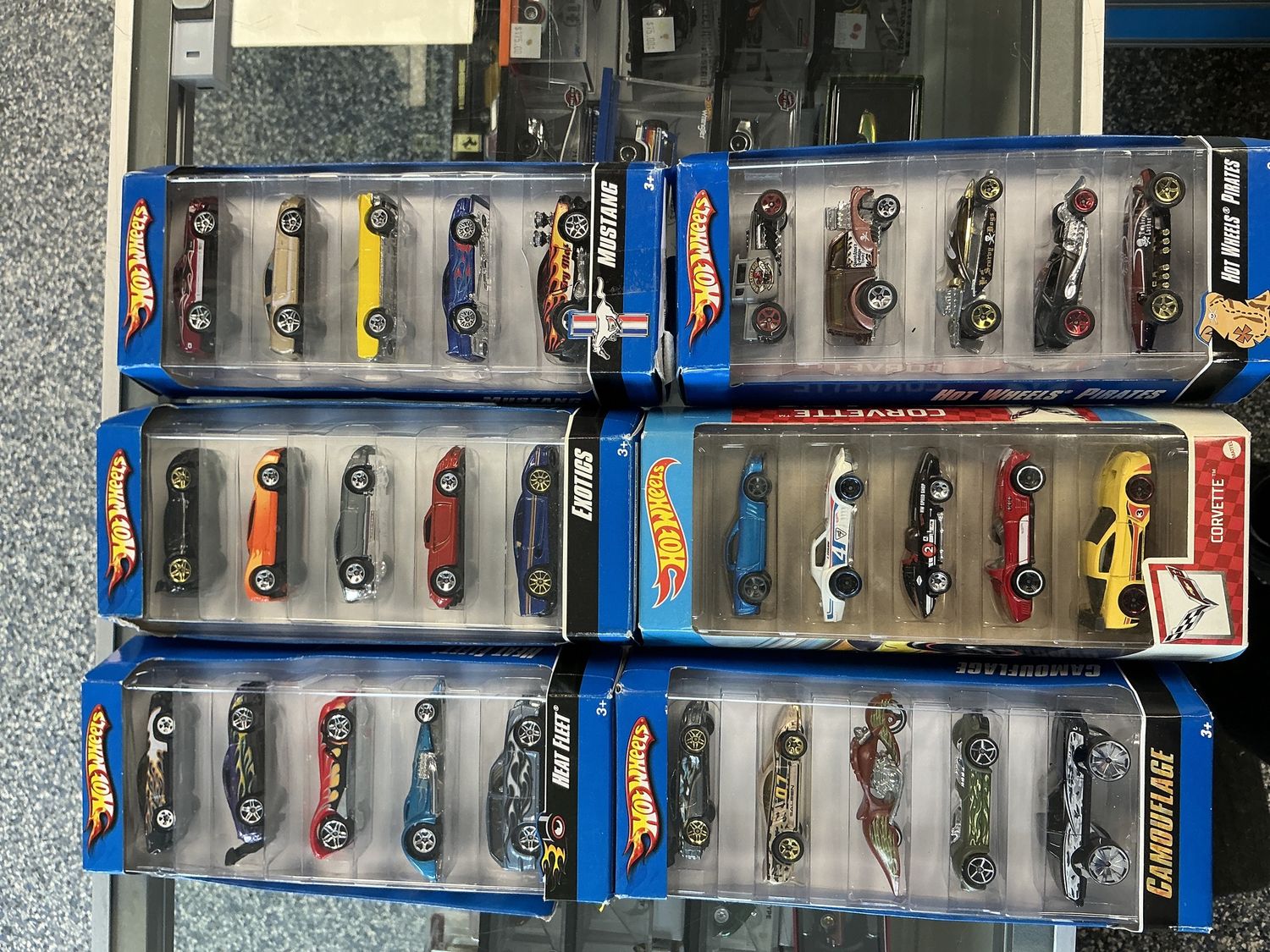 Hot wheels sorted five packs