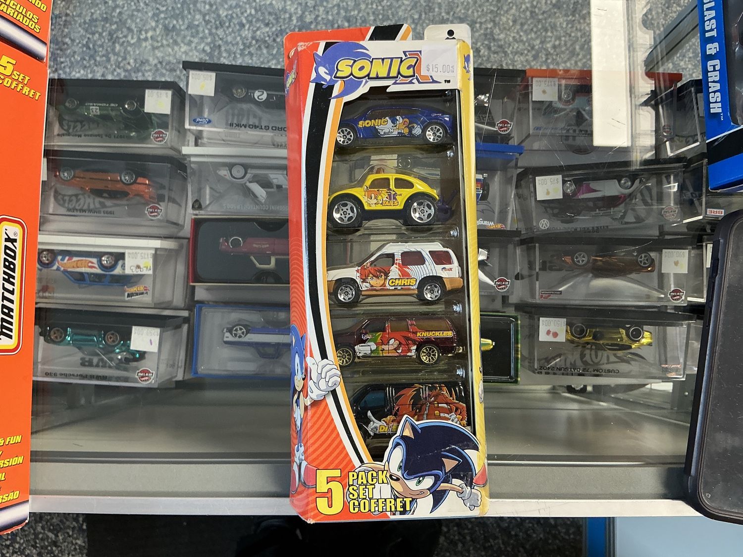 Matchbox five pack sonic X