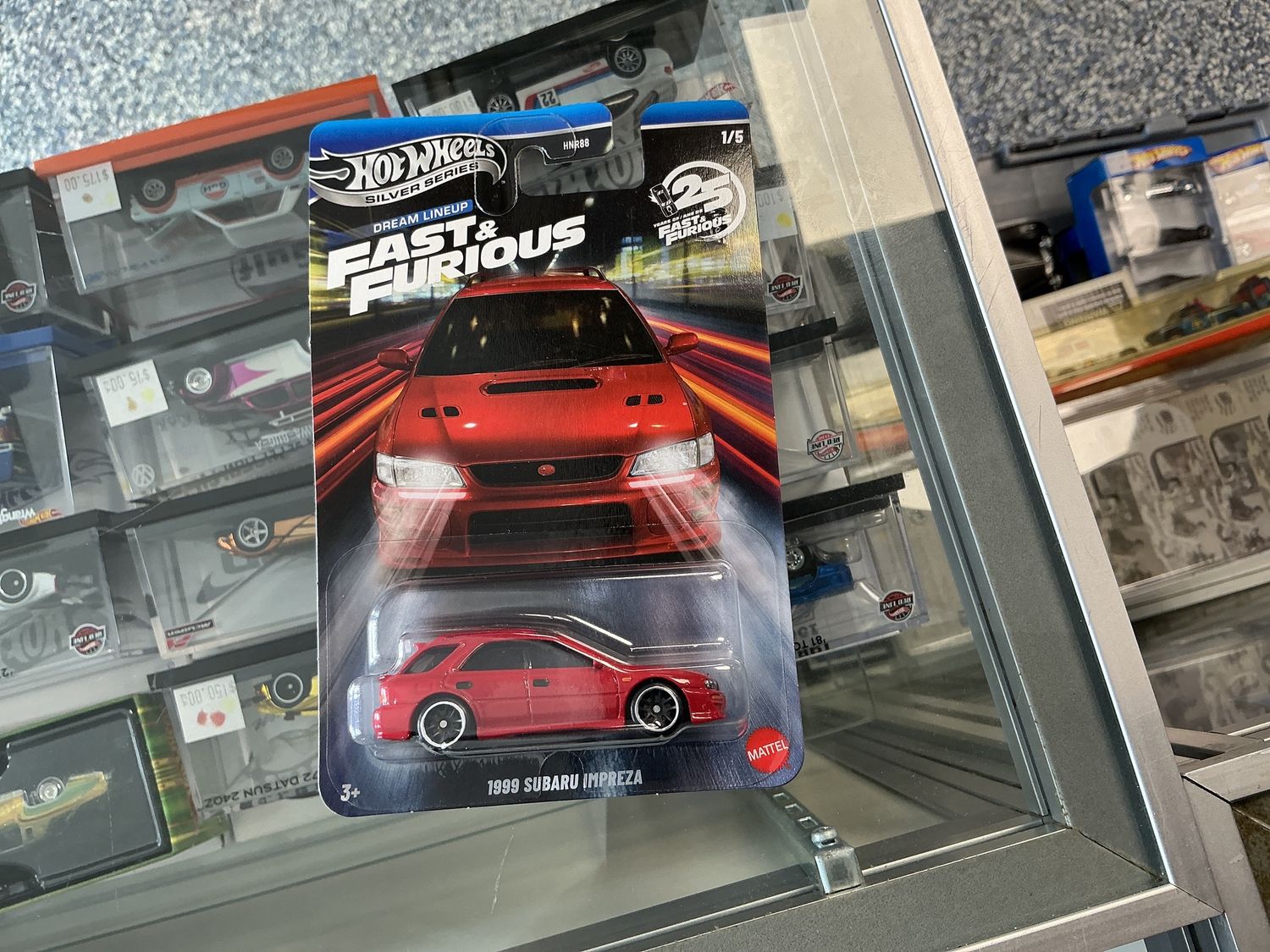 Dream lineup, fast and furious 25 years 1999 Subaru Impreza red