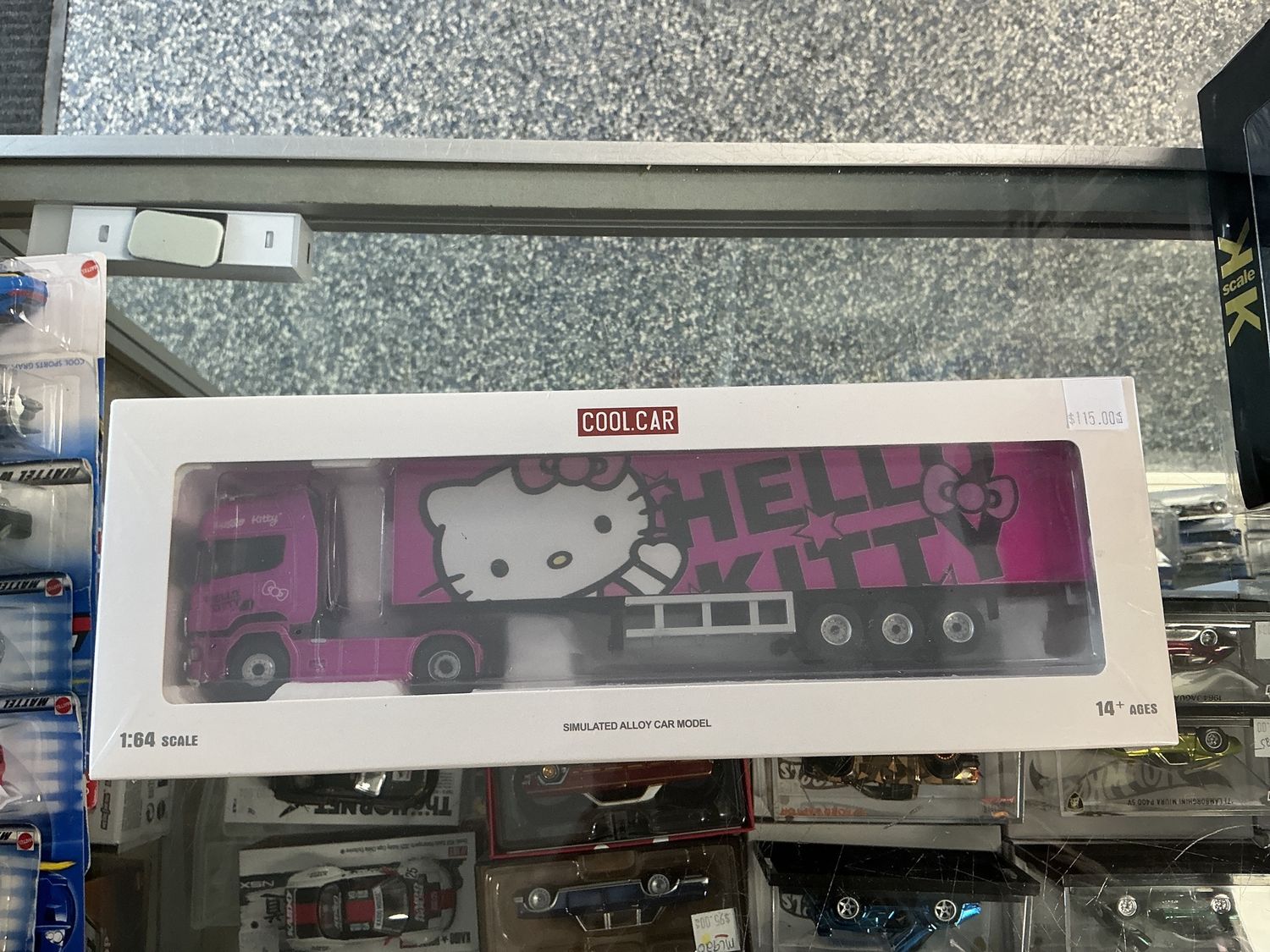 Hello Kitty, tractor and trailer
