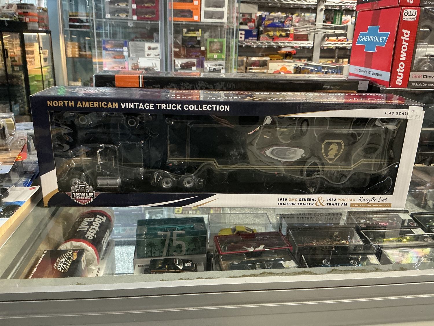1980 GMC General tractor trailer 1982 Pontiac Knight set Trans Am