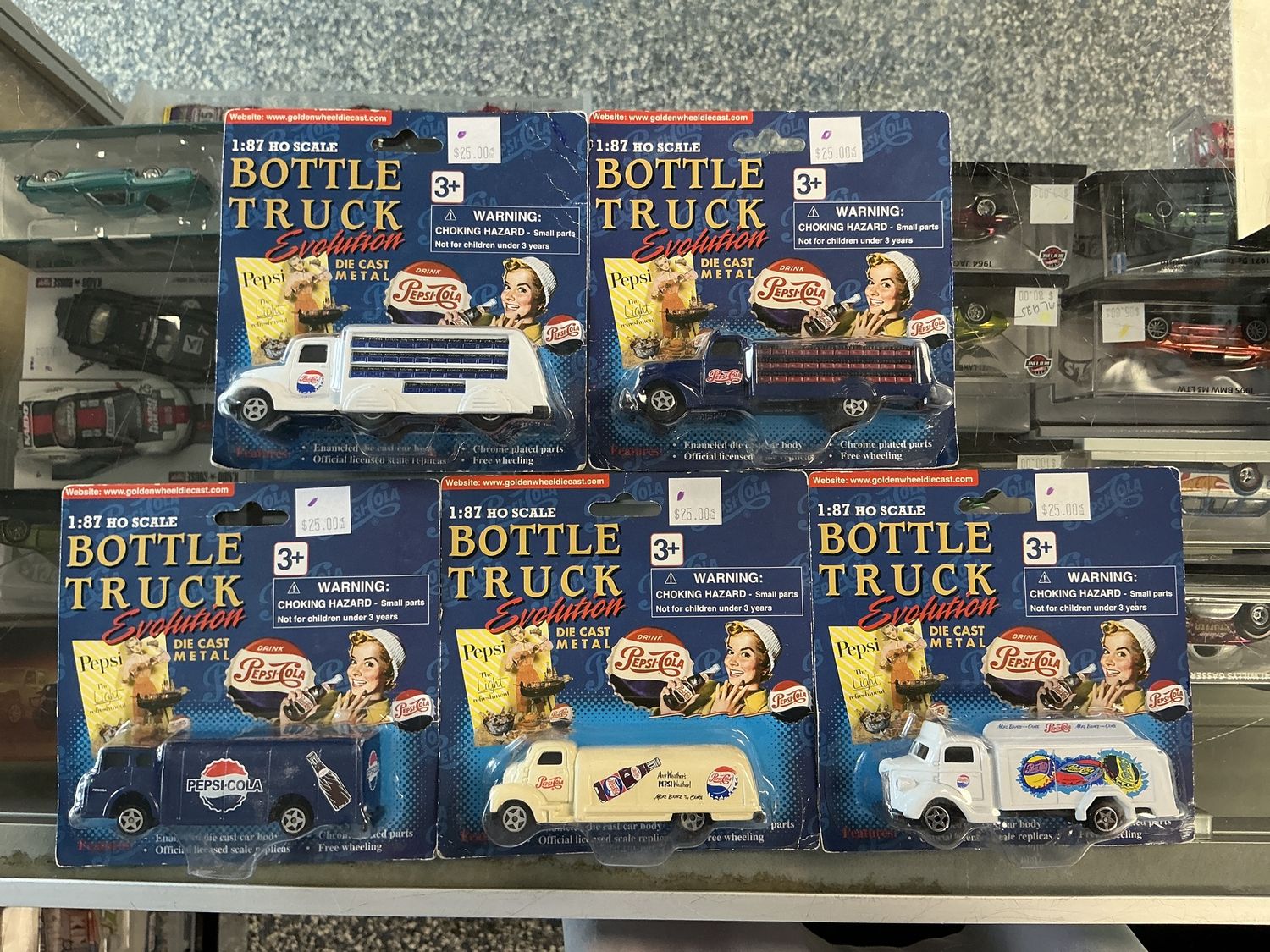 Auto truck evolution Pepsi-Cola asst.