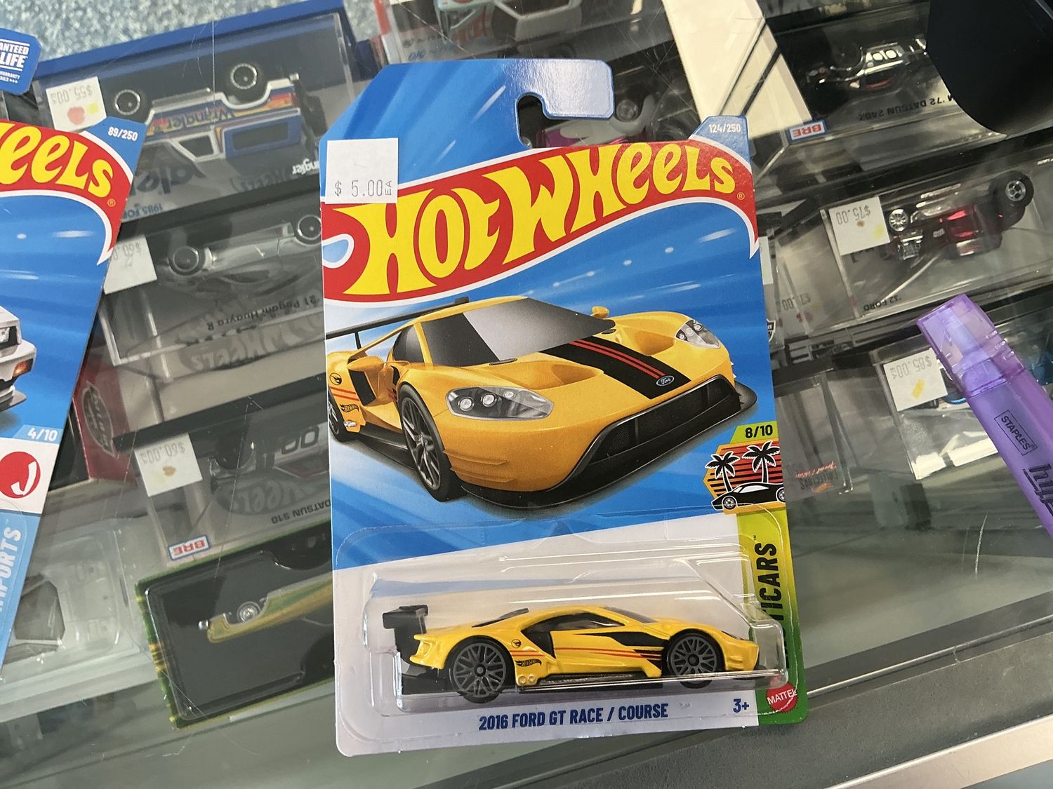 2016 Ford GT race course yellow