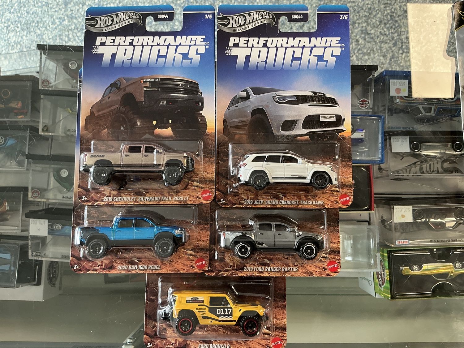 Performance trucks five car set