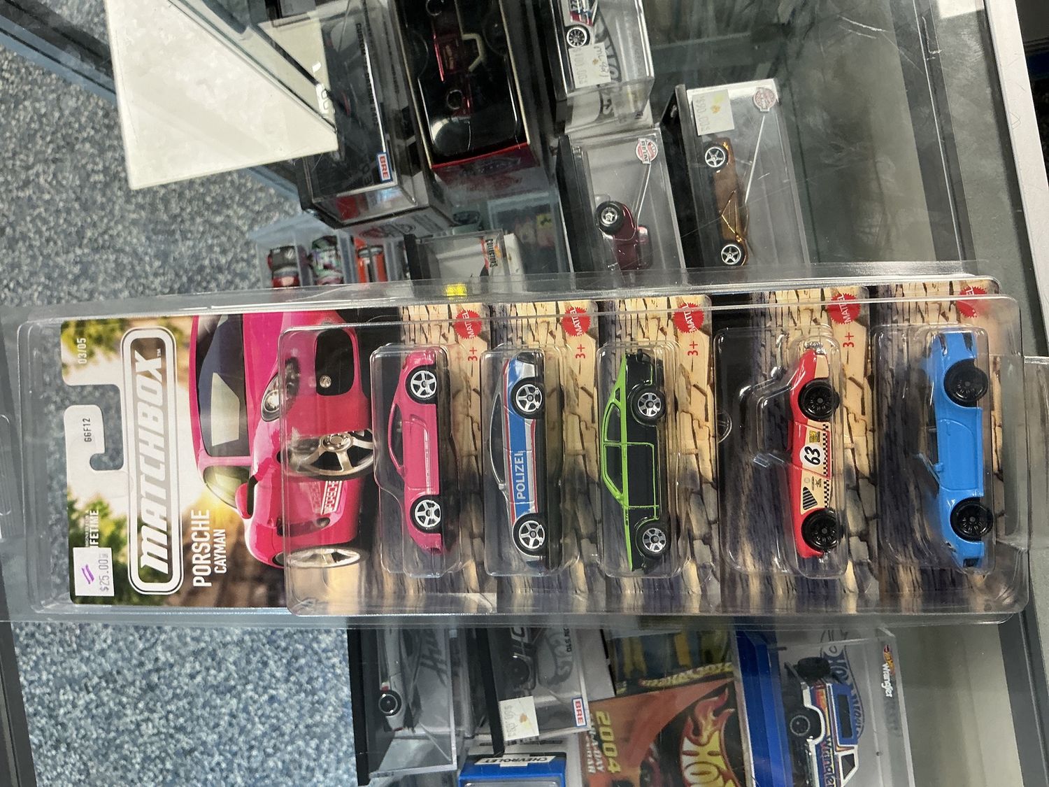 Five pack matchbox Porsches