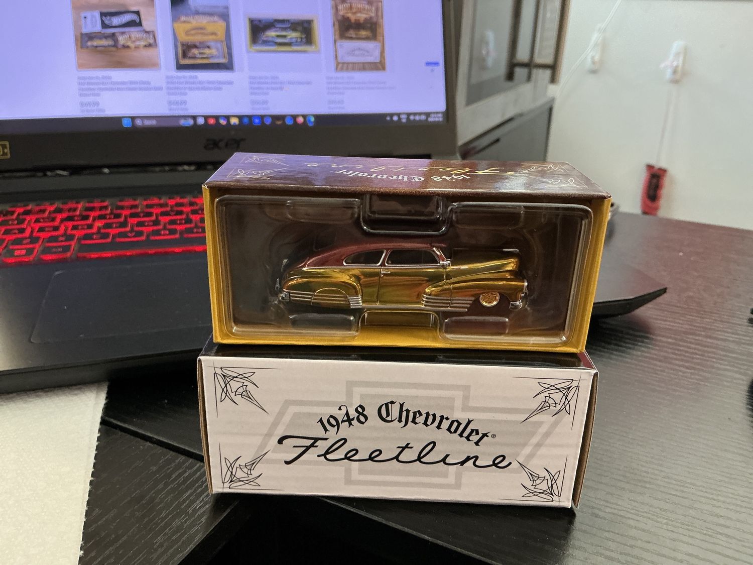 1948 Chevy Fleetline gold