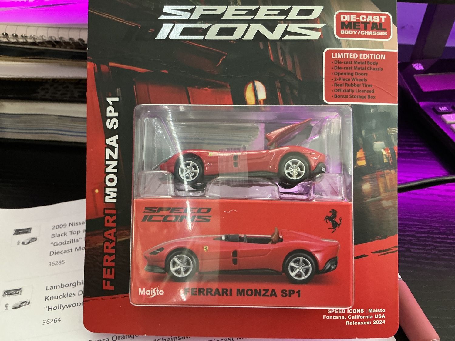 Ferrari Monza SP1 red