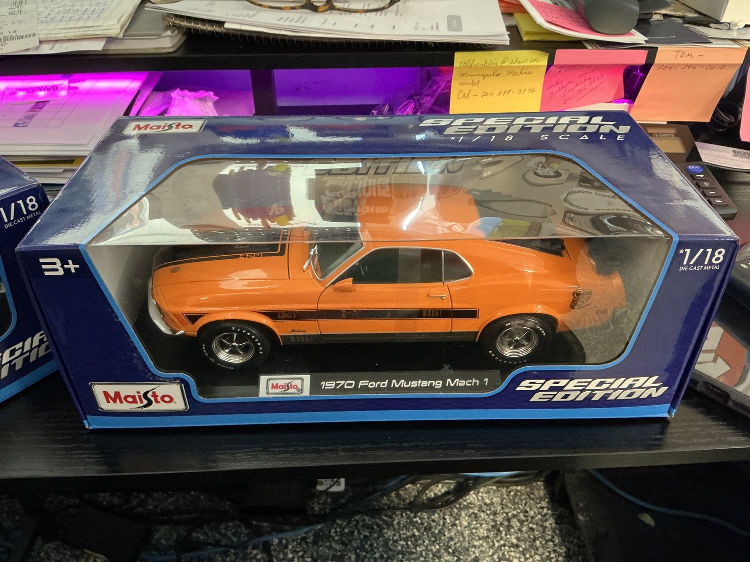 1970 ford mustang Mach 1 orange