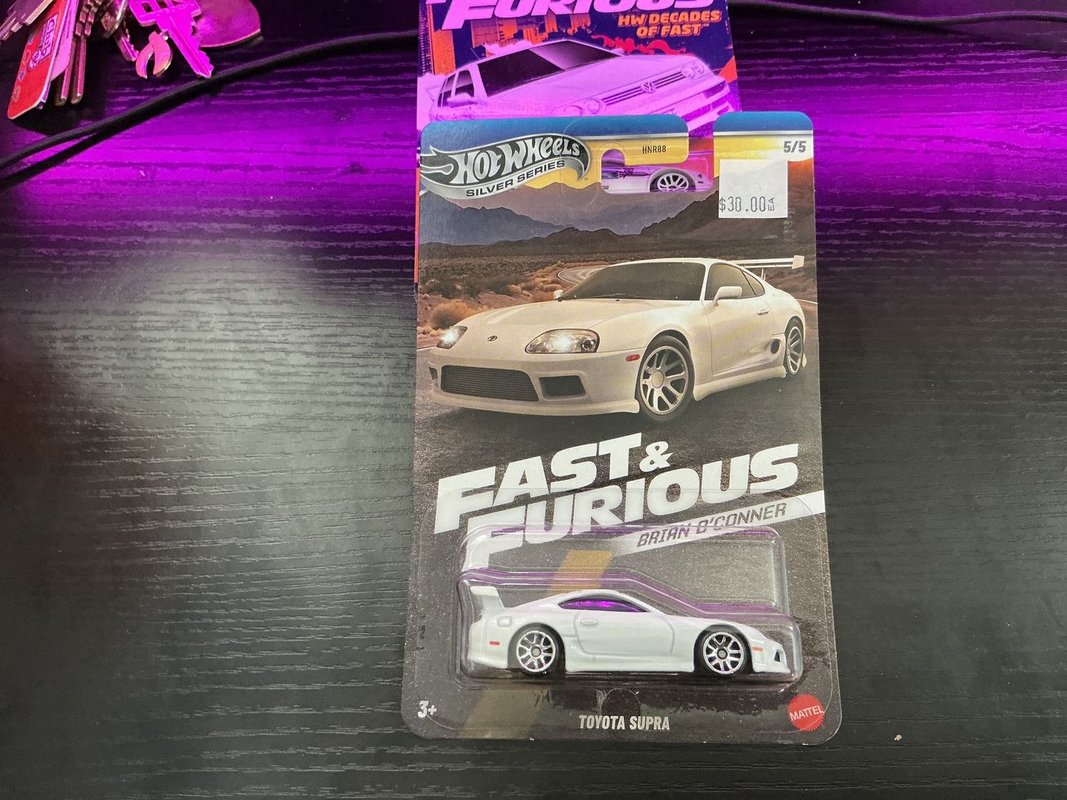 Fast and the furious Brian O’Connor set Toyota supra white