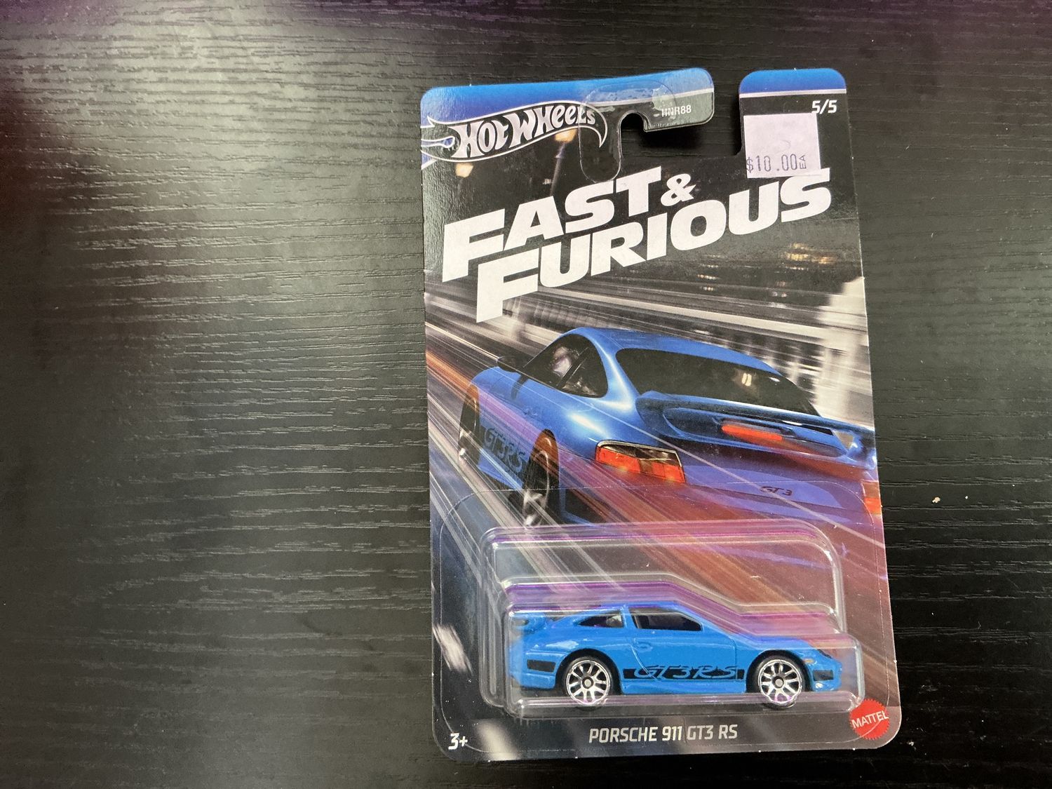 Fast and the furious Porsche 911 GT three RS blue