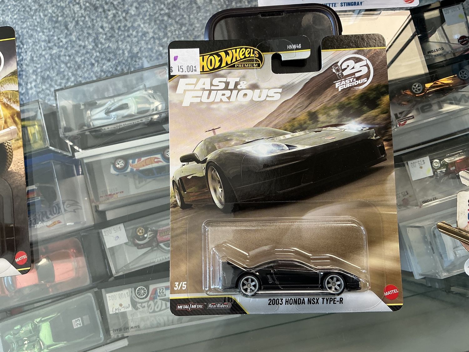2003 Honda NSX type R black 25 years fast and the furious