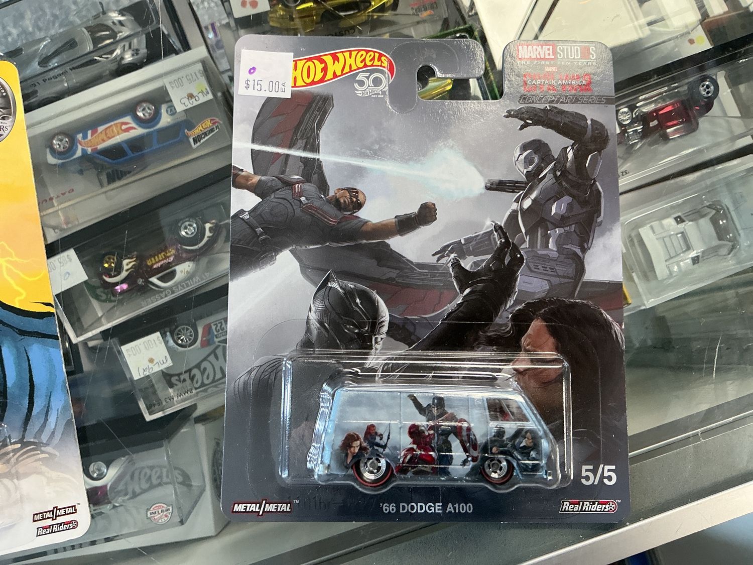 Captain America 1966 Dodge A100 van blue